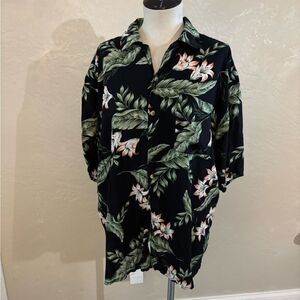 Mens vintage Sun Casuals Tropical Hawaiian Shirt Sz L